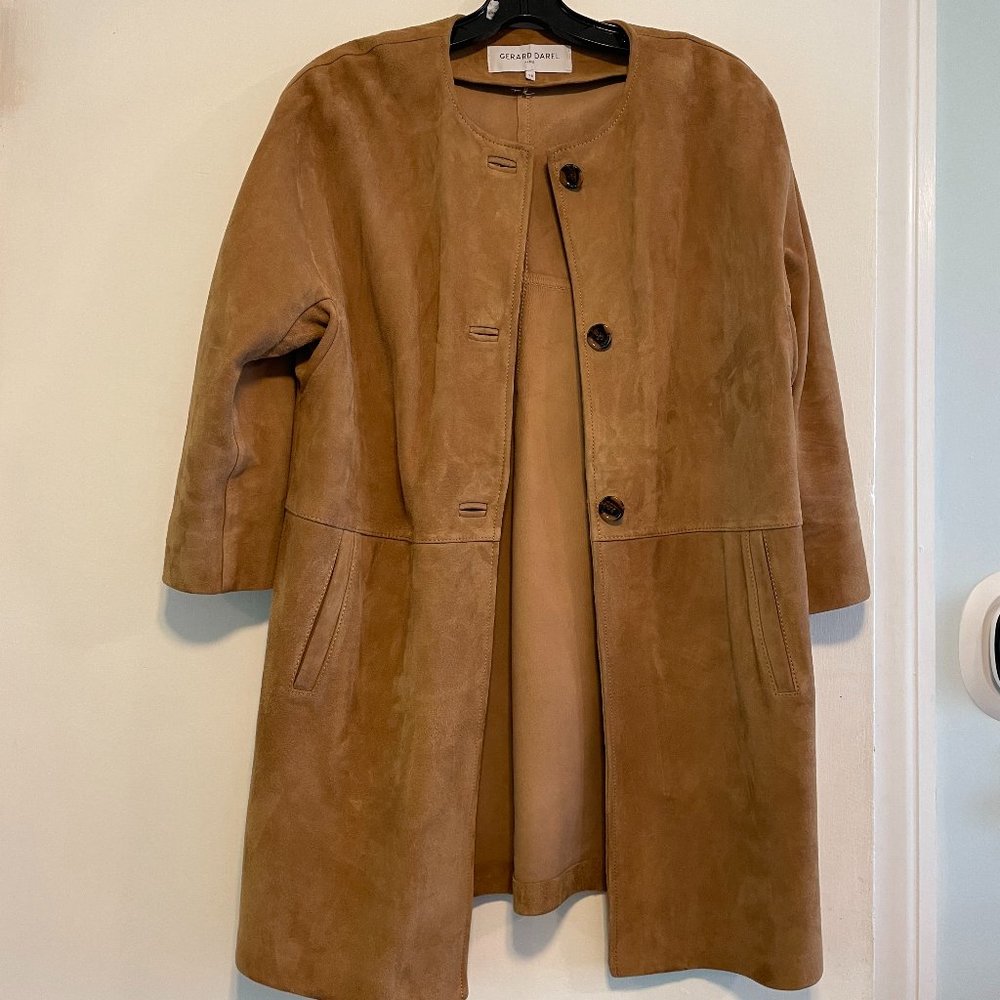 Gerard Darel Suede jacket, camel